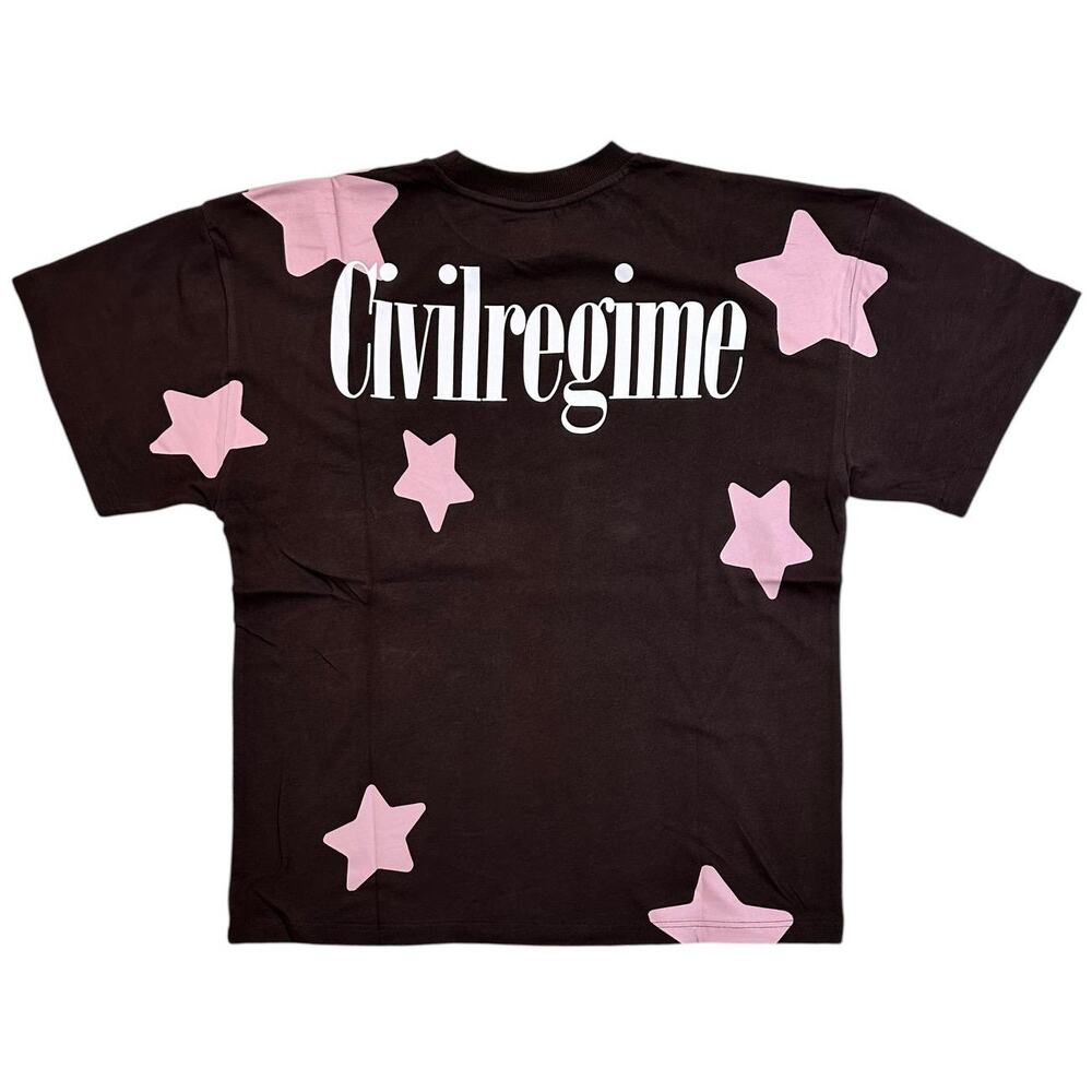 Civil Regime X The Powerpuff Girls American Classic Oversized Tee in Brown - Picture 2 of 5